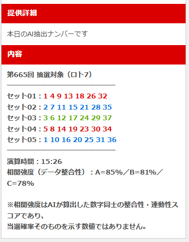 2月20日 ロト7予想